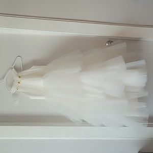 Girls Formal Layered Tulle Gown Custom Made 100% Polyester. See Pics for Measure